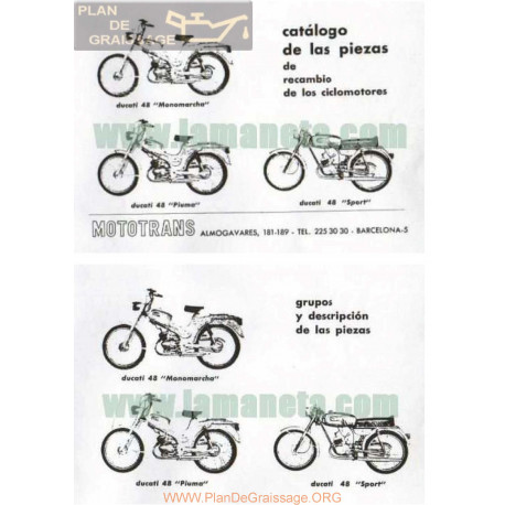 Ducati 48 Cc Despiece Ciclomotores