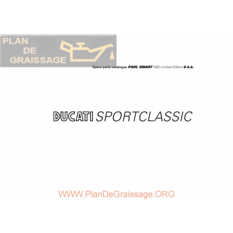 Ducati 1000 Le Smart 2006 Parts List