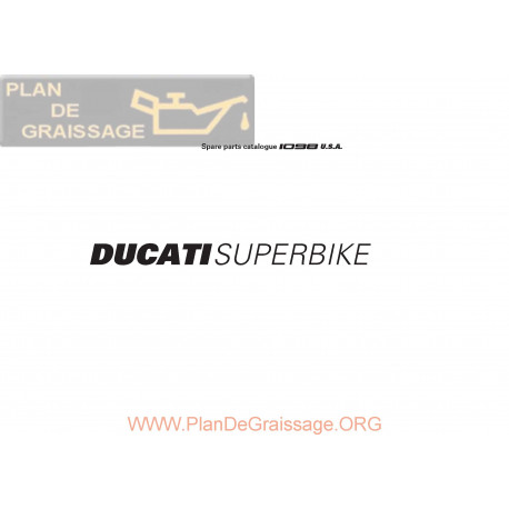 Ducati 1098 2007 Parts List