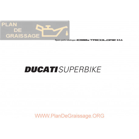 Ducati 1098 S Tricolore 2007 Parts List