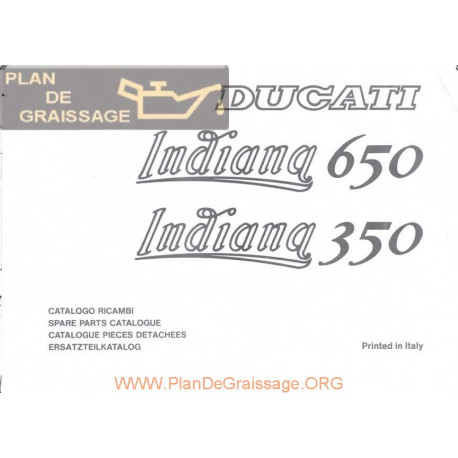 Ducati 350 650 Indiana Parts List