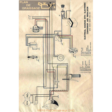 Ducati 350 Mototrans Schema Electrica