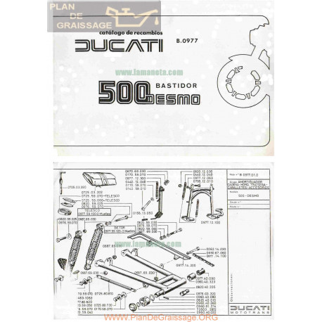 Ducati 500 Desmo Despiece