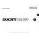 Ducati 748 996 1999 Owner S Manual