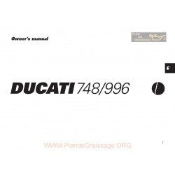 Ducati 748 996 2000 Owner S Manual