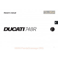 Ducati 748 R Owner S Manual