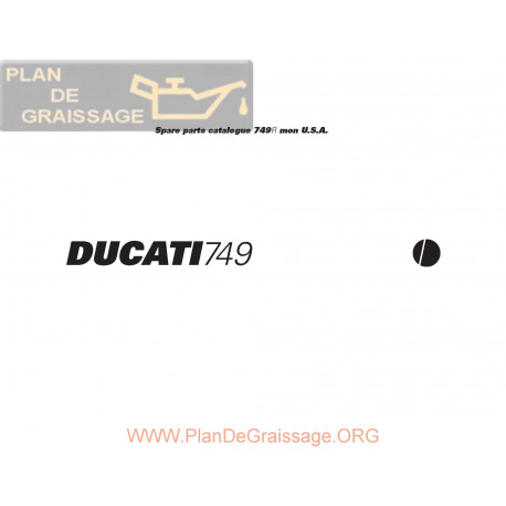 Ducati 749 R 2004 Parts List