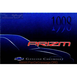 Chevrolet 1998 Prizm User Manual