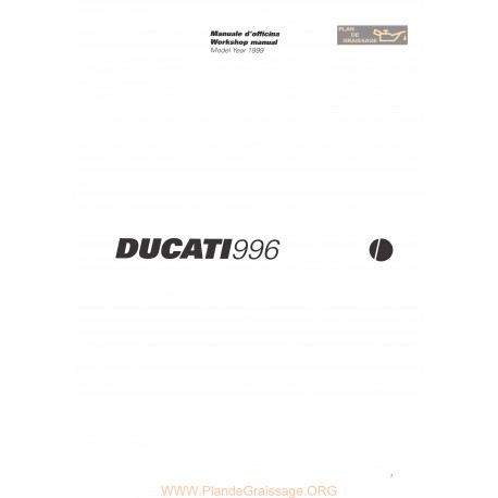 Ducati 996 1999 Manual De Reparatie