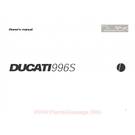 Ducati 996 S Owner S Manual