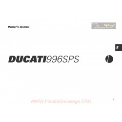 Ducati 996 Sps Owner S Manual