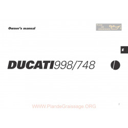 Ducati 998 748 2002 Owners Manual