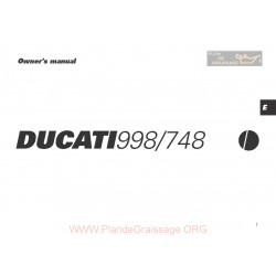 Ducati 998 748 2002 Owners Manual