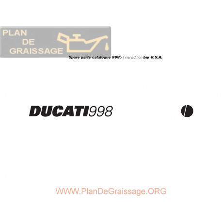 Ducati 998 S Fe Bip 2004 Parts List