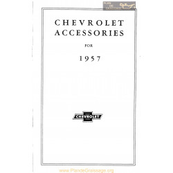 Chevrolet Accessories 1957