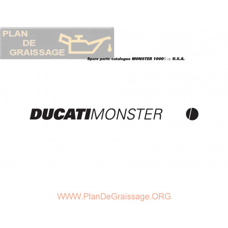 Ducati Monster 1000 S Ie 2005 Parts List