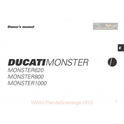 Ducati Monster 600 800 1000 Owner S Manual