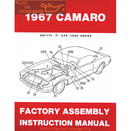 Chevrolet Camaro 1967 Factory Assembly Manual