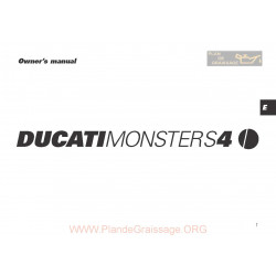 Ducati Monster S4 2001 Owner S Manual