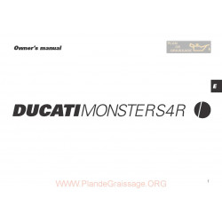 Ducati Monster S4 R 2004 Owner S Manual