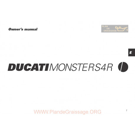 Ducati Monster S4 R 2004 Owner S Manual