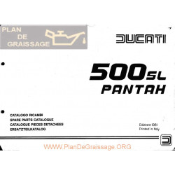Ducati Pantah 500 Sl Manual De Despiece Ita Ing Fra Ale