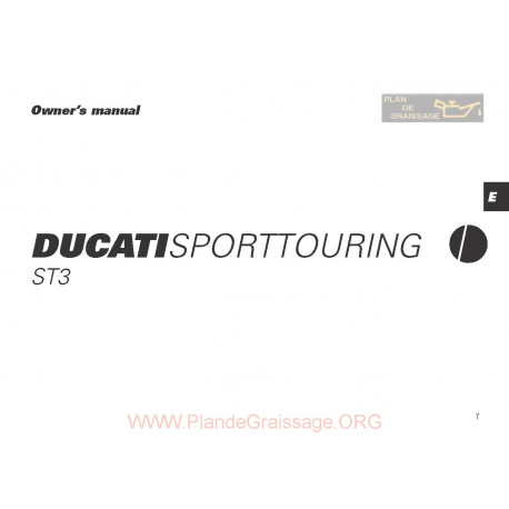 Ducati St3 2004 Owner S Manual