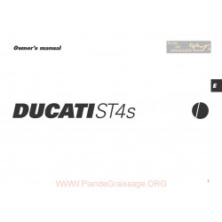 Ducati St4s 2003 Owner S Manual