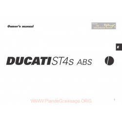 Ducati St4s Abs 2003 Owner S Manual