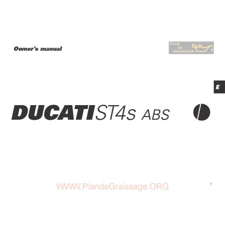 Ducati St4s Abs 2003 Owner S Manual
