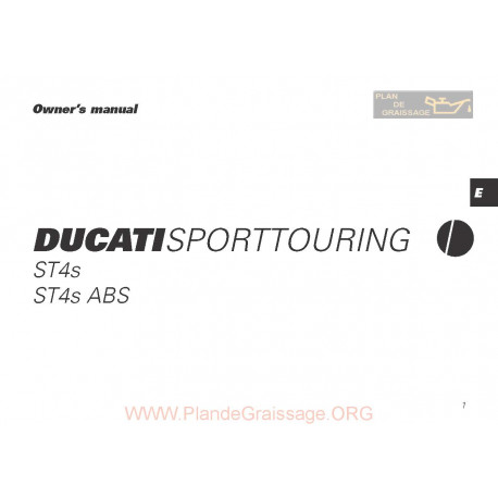 Ducati St4s Abs 2004 Owner S Manual