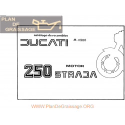 Ducati Strada 250 Despiece