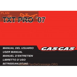 Gasgas Txt Pro 125 200 250 280 300 2007 Manual De Intretinere