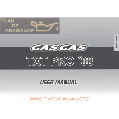 Gasgas Txt Pro 125 200 250 280 300 2008 Manual De Intretinere
