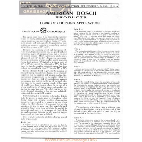 General Bosch American Magneto Acoplamiento Servicio Manual Ingles