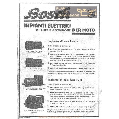 General Bosch Impianti Elettrici Di Luce E Accensione Per Moto