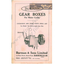 General Burman Gears Boxes Q Motor Cycles Modello