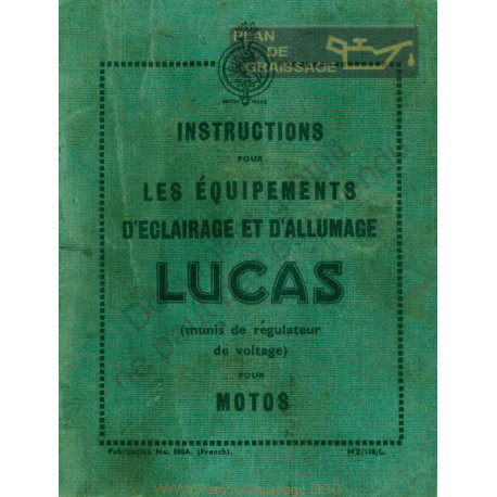 General Lucas Instructions Equipement Electrique 1945 1950