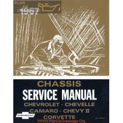 Chevrolet Chevelle Camaro Cahevy St130 Corvette 1967 Chassis Service Manual