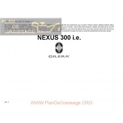 Gilera Nexus 300 Manual De Intretinere