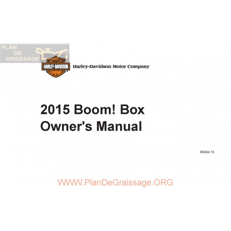 Harley Davidson 2015 Motorcycle User Manual