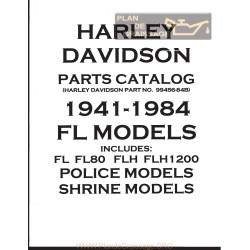 Harley Davidson Fl Fl80 Flh 1200 Catalogue De Pieces 1941 1984