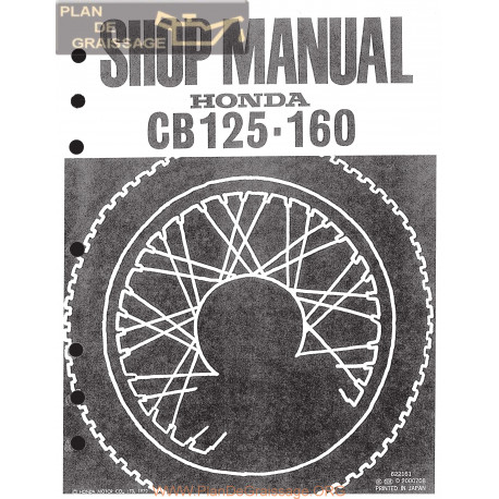 Honda Cb 125 Cb 160 1972 Manual De Reparatie