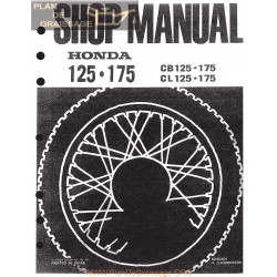 Honda Cb 125 Cb 175 Cl 125 Cl 175 1971 Manual De Reparatie