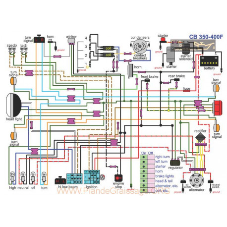 Honda Cb 350 400f Schema Electrica