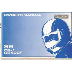 Honda Cb 400f Cb1 1989 Manual De Intretinere