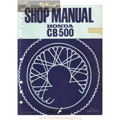 Honda Cb 500 F 1972 Manual De Reparatie
