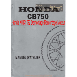 Honda Cb 750 K0 K1 G2 Demontage Remontage Moteur