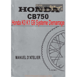 Honda Cb 750 K0 K1 G9 Systeme Demarrage