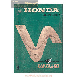 Honda Cb 750 K2 Parts List